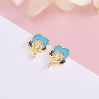 Cloud Stud Earring Es986 - 1 Pair - One Size