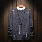 Round-neck Lace-up Sweater
