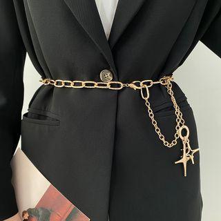 Star Pendant Alloy Waist Chain