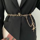 Star Pendant Alloy Waist Chain