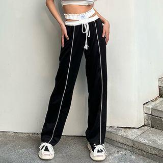 Two Tone Cutout Sweatpants