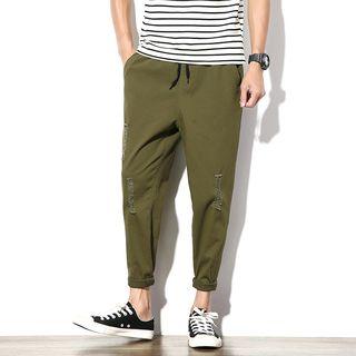 Ripped Tapered Pants