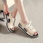Platform Lace-up Sandals