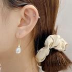 Faux Pearl Drop Earring 1 Pair - E2748 - Gold - One Size