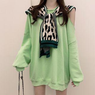 Cut Out Pullover / Scarf