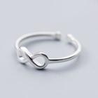 S925 Silver Ring Infinity Open Ring S925 Silver Ring -