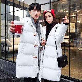 Couple Matching Hooded Padded Long Coat