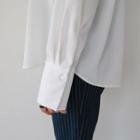 Notched-collar Wide-cuff Shirt