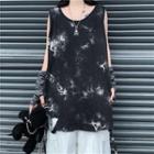 Tie-dye Oversized Tank Top As Shown In Figure - One Size