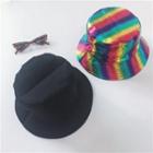 Reversible Rainbow Bucket Hat As Shown In Figure - One Size