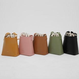 Square Shoulder Bag & Drawcord Bucket Bag Set
