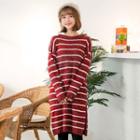 Long-sleeve Stripe Knit Dress