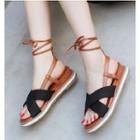Tie-up Cross-strap Sandals