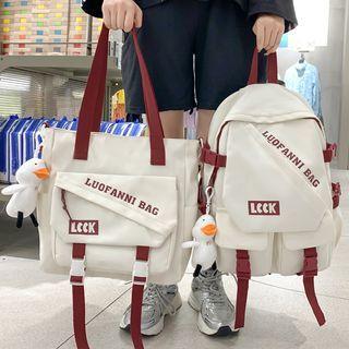 Lettering Backpack / Tote Bag / Charm / Set