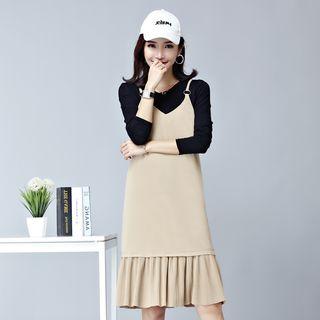 Set: T-shirt + Ruffle Sheath Dress