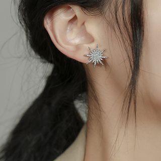 Rhinestone Star Earring 1 Pair - Earring - As Shown In Figure - One Size