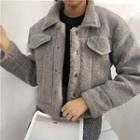 Plain Fleece Furry Jacket
