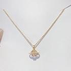 Planet Necklace X082 - 1pc - Gold - One Size