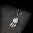 925 Sterling Silver Dream Catcher Pendant Necklace Necklace - Dream Catcher - One Size