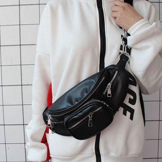 Retro Plain Waist Bag