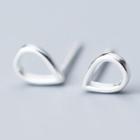 925 Sterling Silver Droplet Earring 1 Pair - S925 Silver - Silver - One Size