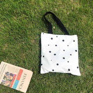 Polka Dot Shopper Bag  - Zipper