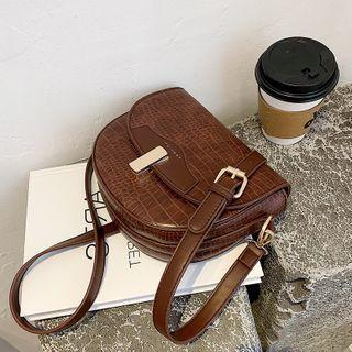 Plain Flap Crossbody Saddle Bag