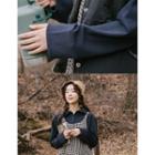 Collared Buttoned Sweatshirt