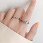 Cartoon Lettering Open Ring / Chain Link Open Ring