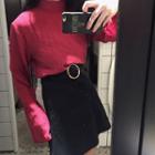 Hoop-accent Miniskirt