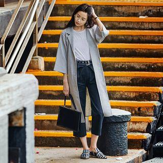 Grey Lapel Coat