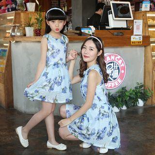 Family Matching Sleeveless Floral Dress