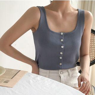 Knit Square-neck Tank Top