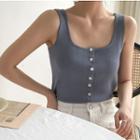 Knit Square-neck Tank Top