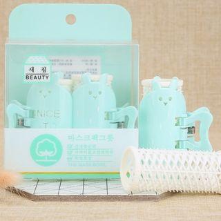 Set Of 2: Rabbit Hair Coil As Shown In Figure - One Size