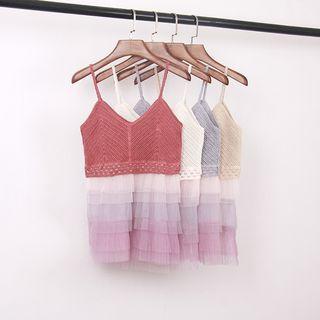 Layered Knit Camisole Top