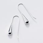 925 Sterling Silver Polished Droplet Hook Earring