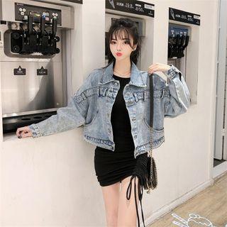 Vintage Demin Jacket / Strappy Dress