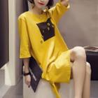 Printed 3/4-sleeve T-shirt Dress