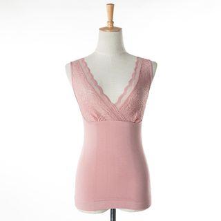 Long-sleeve / Sleeveless Sleeve-lined Top