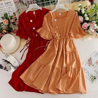 Irregular Agaric Laces Dress