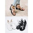 Strappy Kitten-heel Sandals