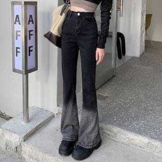 Gradient High-waist Flared Jeans