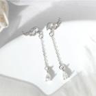Rhinestone Wing Earring 1 Pair - As Shown In Figure - One Size
