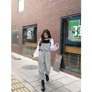Plus Size Jogger Overall Pants