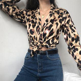 Leopard Long Sleeve Blouse