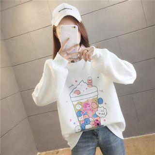 Ice Cream Print Sweatshirt