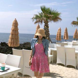 Paisley Tiered Pinafore Dress