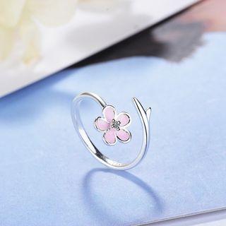 Flower Open Ring Silver - One Size