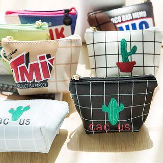 Print Mini Zipper Coin Purse